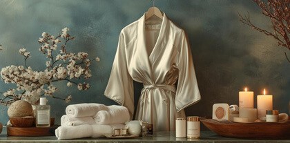 Νυφικά Μπουρνούζια | Γαρύφαλλο - Λευκά Είδη